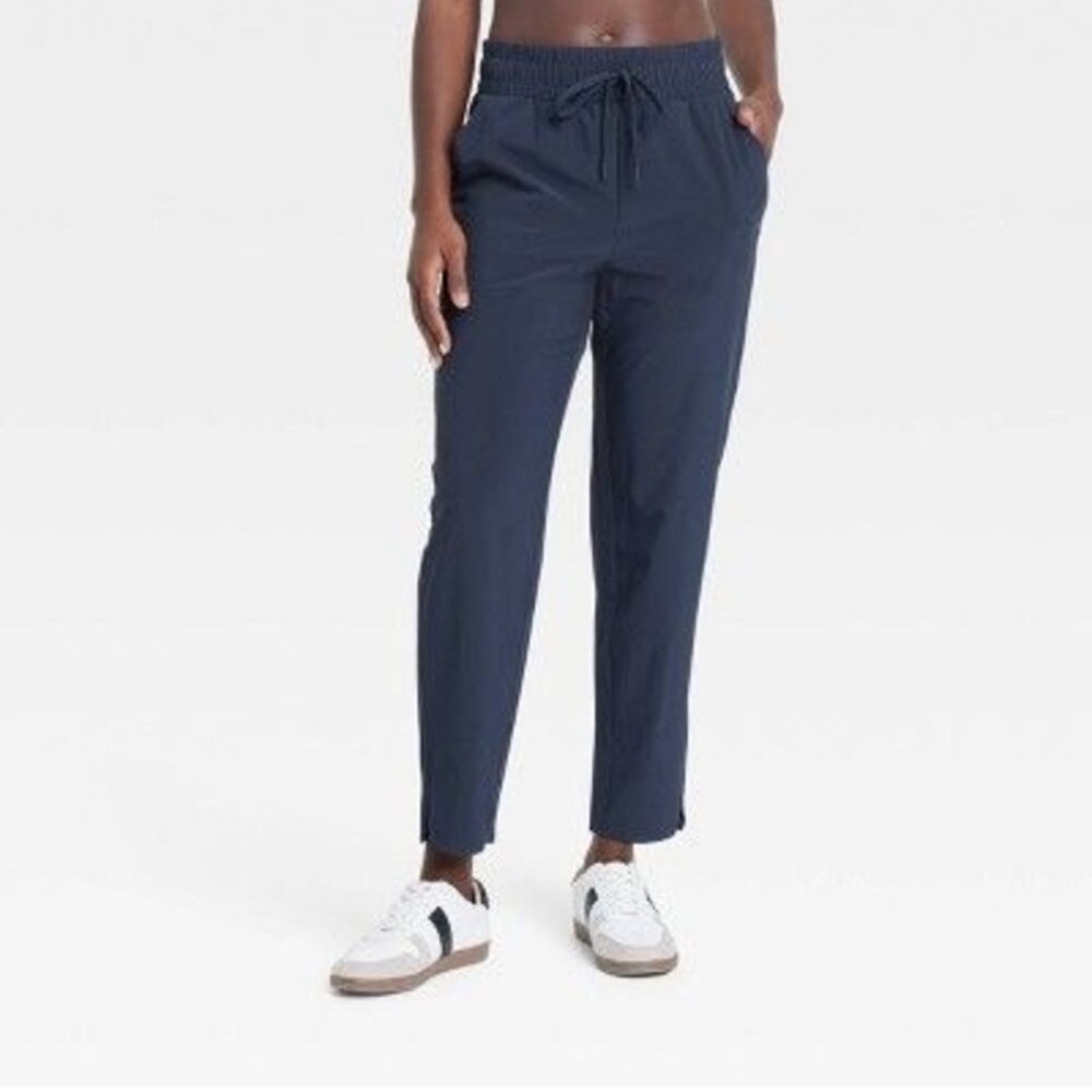 All in Motion Navy Women's Active Light High-Rise Taper Pants